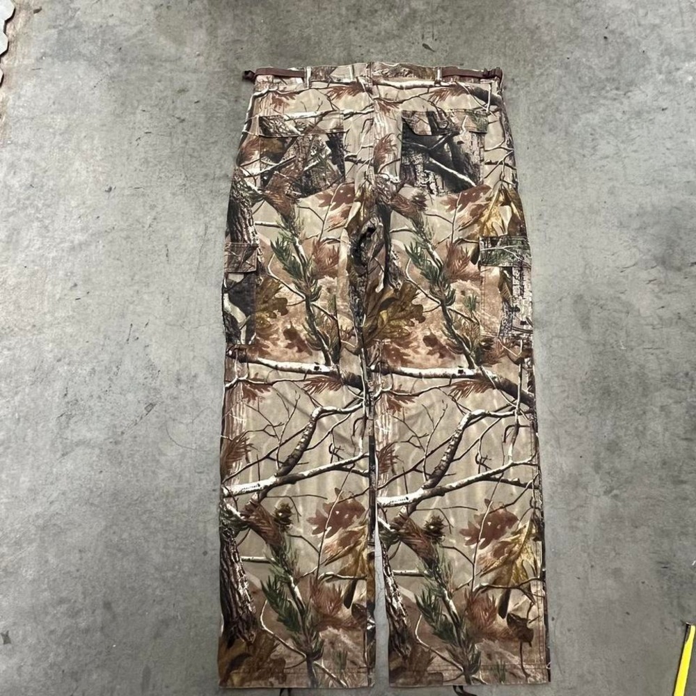 Vintage‎ Y2K baggy real tree camo cargo wide leg baggy pants